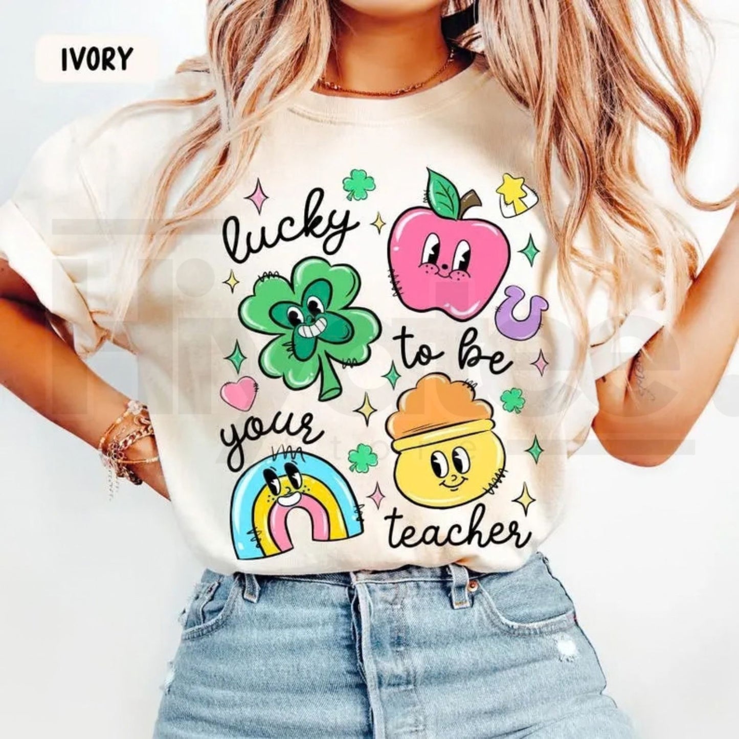 Comfort Colors® St. Patrick’s Day Teacher Shirt – Lucky to Be Your Teacher Tee, Cute Irish Shamrock Educator Gift