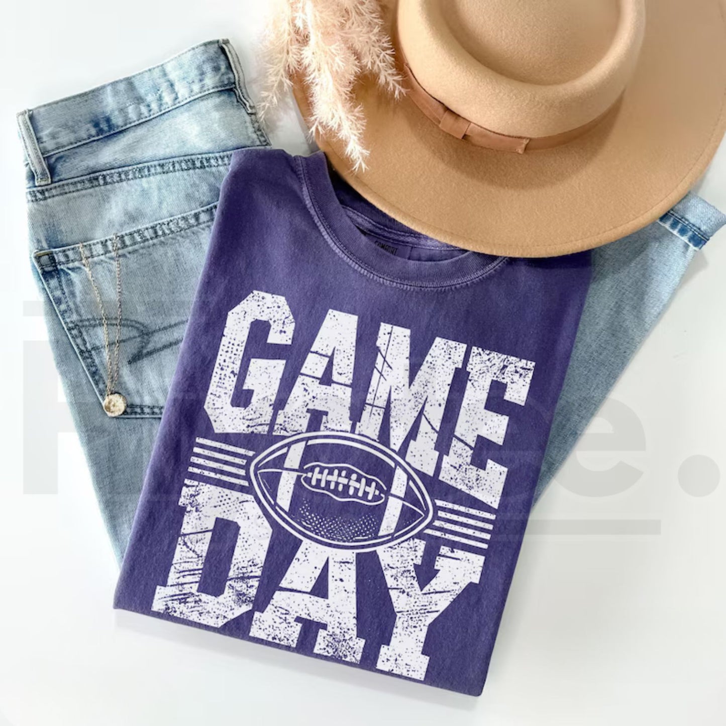 Comfort Colors Football Season Shirt Football Mama Game Day T-Shirt
