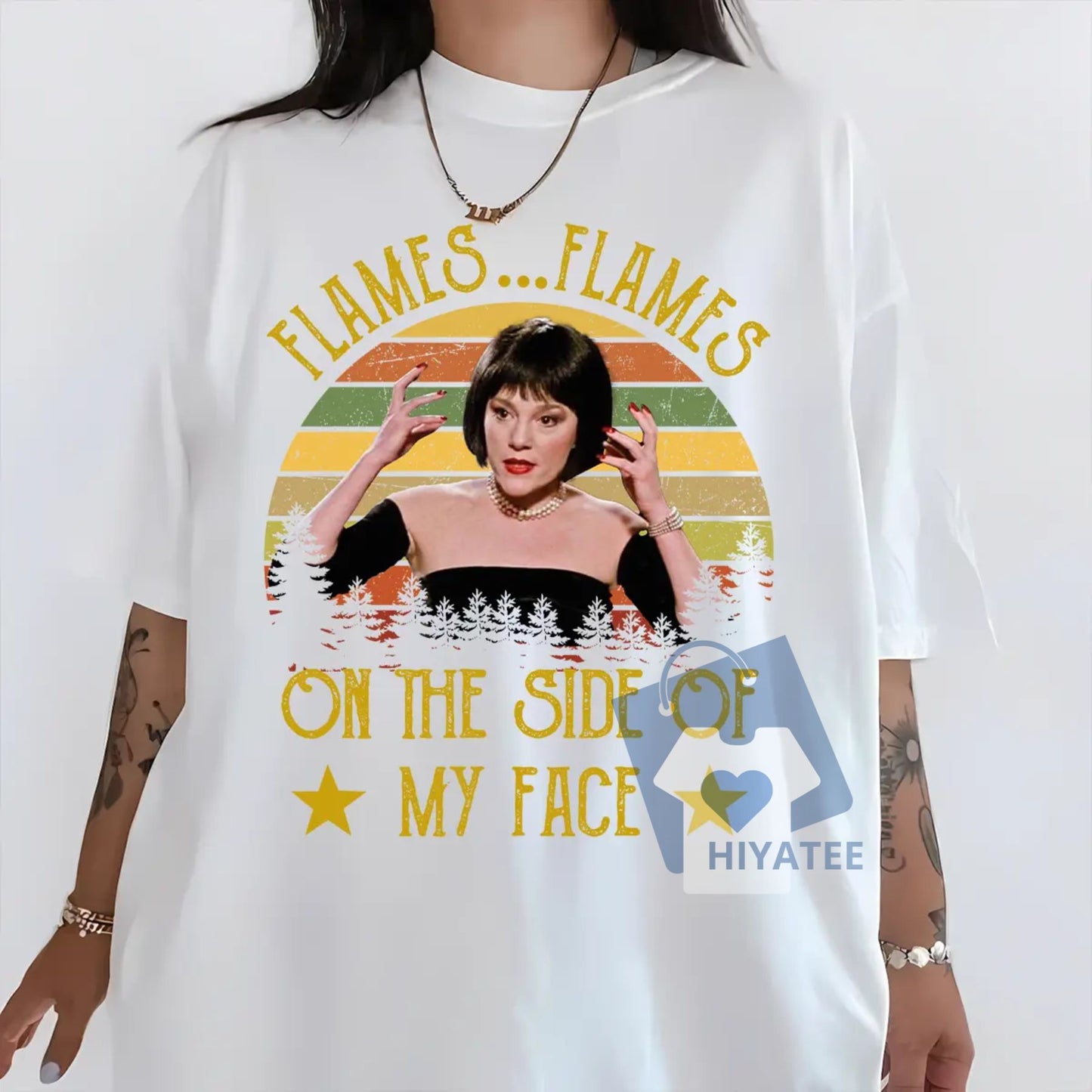 Clue 1985 Movie Shirt – “Flames On The Side Of My Face” Quote Tee, Retro Film T-Shirt for Classic Movie Fans