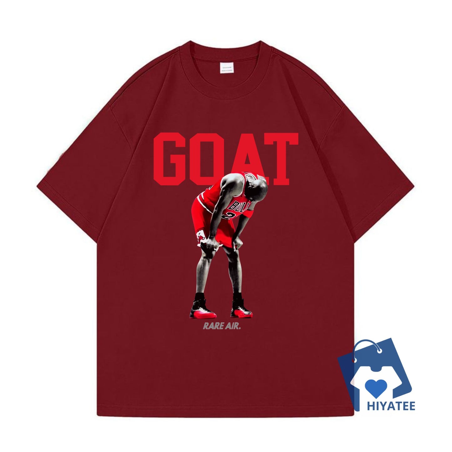 Black GOAT Jordan 12 Flu Game Sneaker Tee – Vintage Basketball-Inspired Shirt