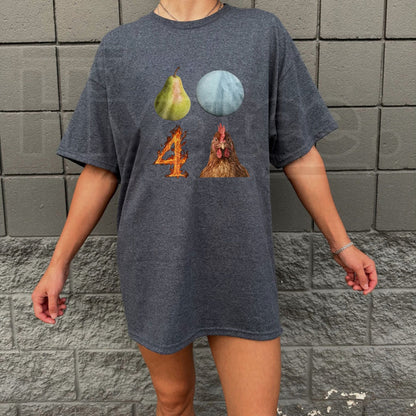 Pear-Shaped Planet Rooster T-Shirt – Funny Graphic Tee