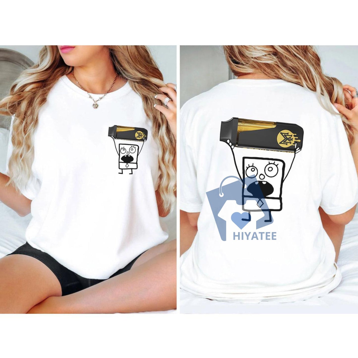 Muha Black Doodlebob Shirt – Funny Unisex Cotton Meme Tee