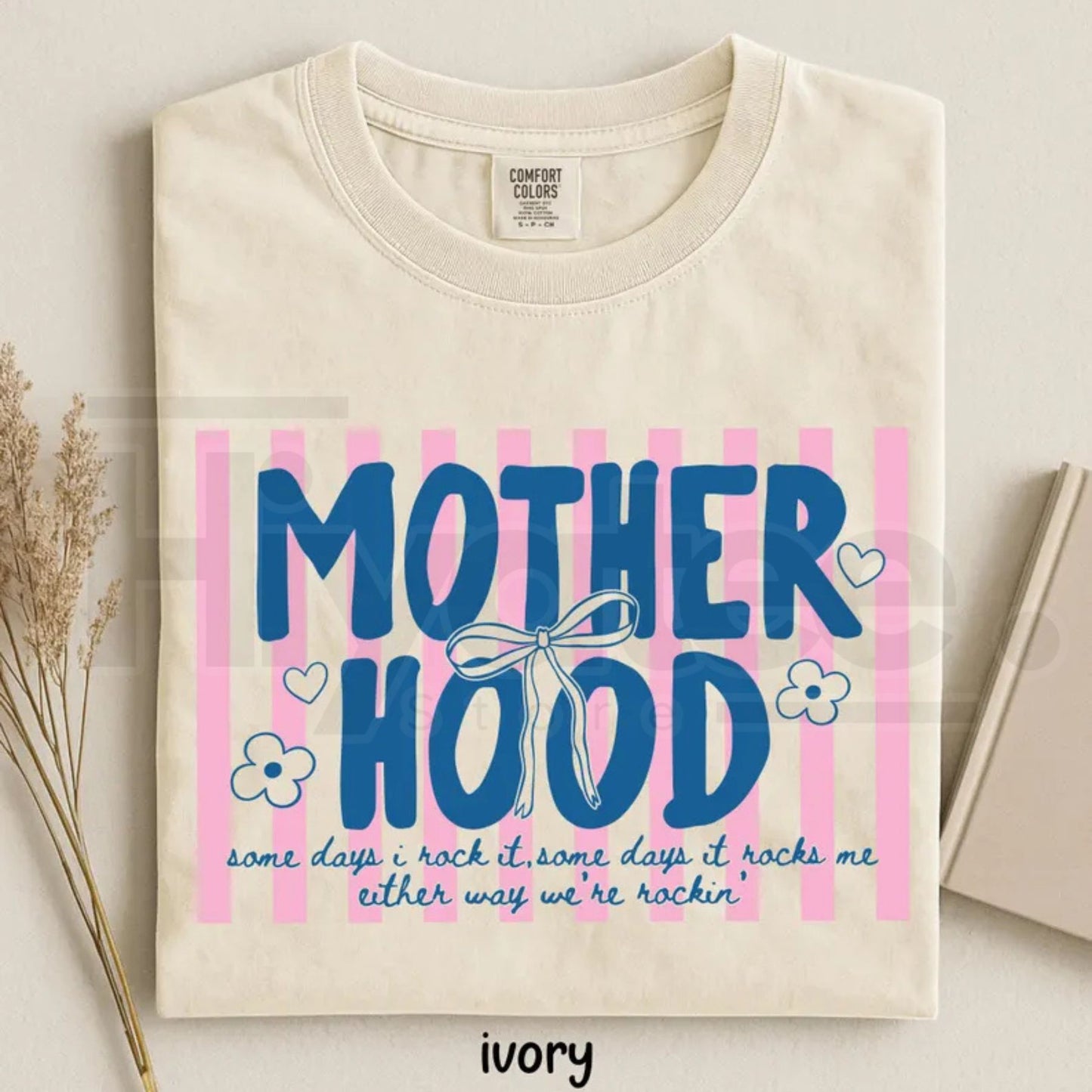 Comfort Colors® Retro Motherhood Shirt – Trendy Mama Life & Cool Mom Club Graphic Tee