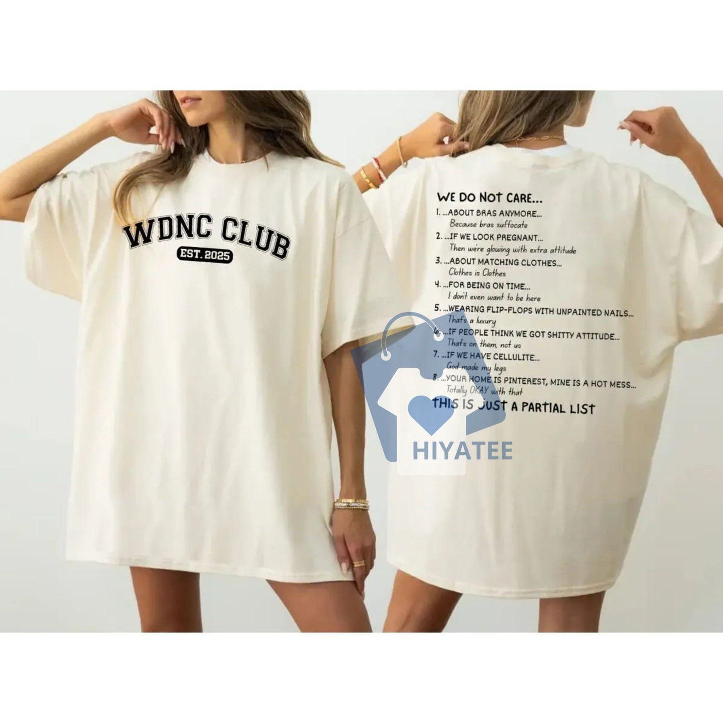 We Do Not Care Club T-Shirt – WDNC Aging Humor Tee with Motivational Vibes