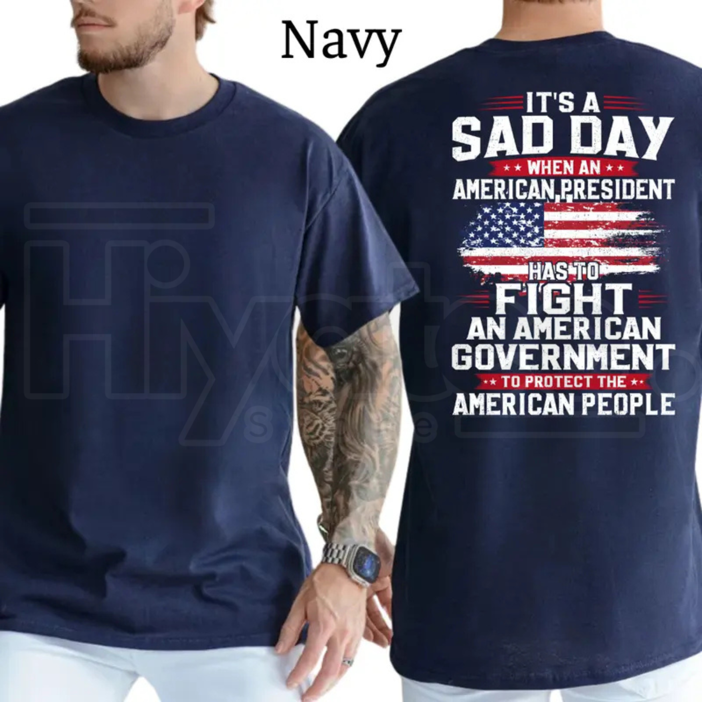President Fight To Protect The American People T-Shirt – Conservative Political Graphics Tee