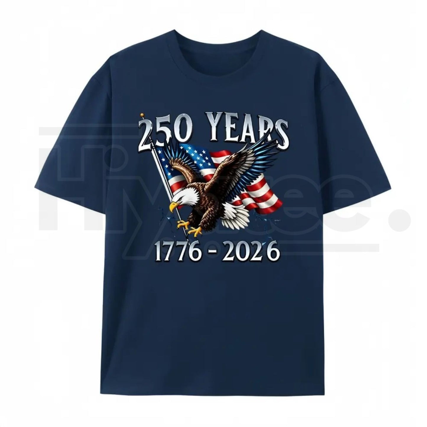 "250 Years of Liberty" – 1776-2026 Eagle & USA Flag Graphic Top