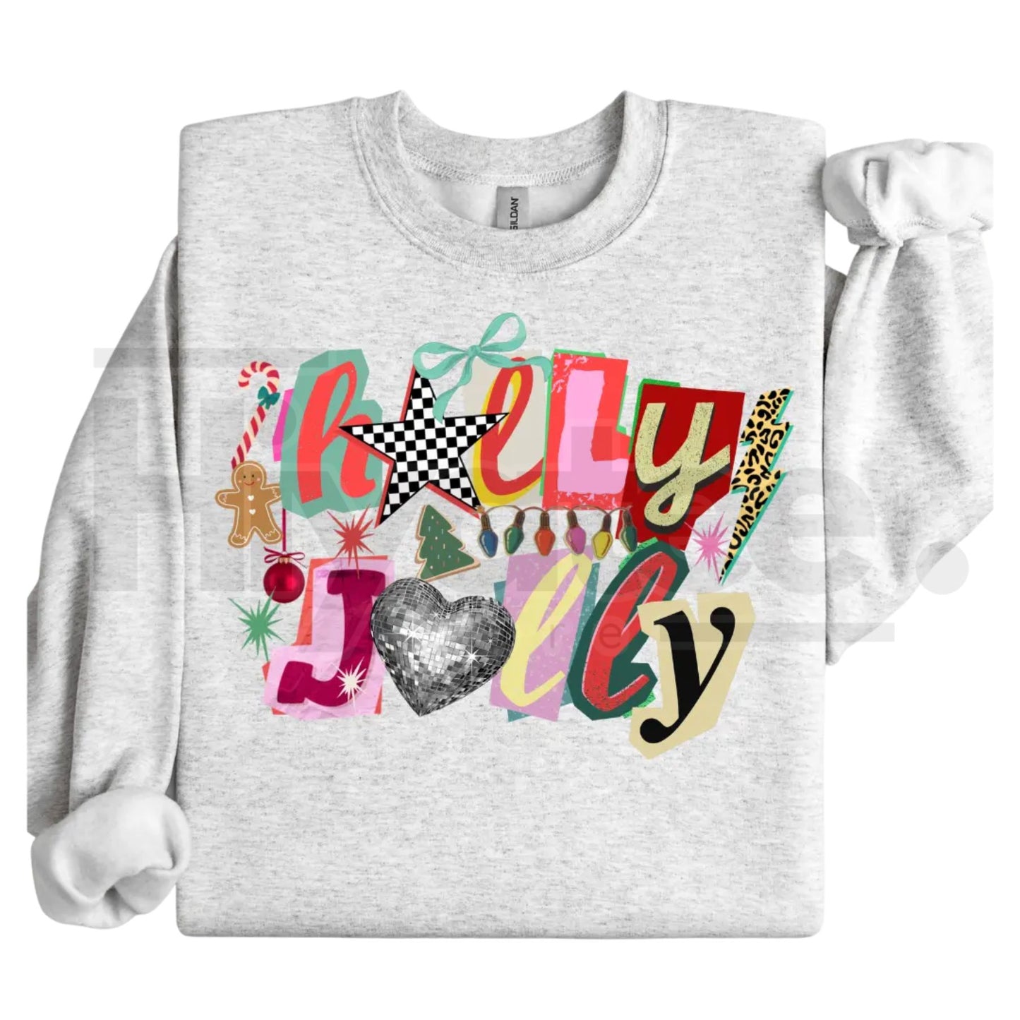 Preppy Girl Collage Y2K Retro Crewneck