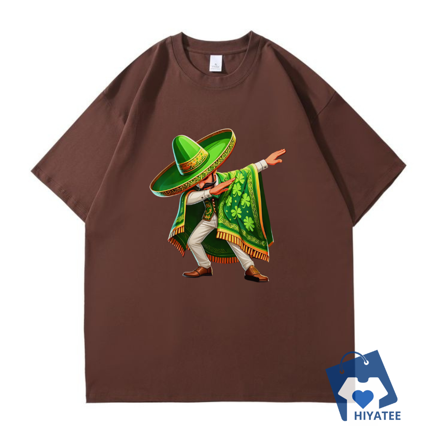 Funny Mexican St. Patrick’s Day T-Shirt – Mexican Irish Dabbing Boy Tee!