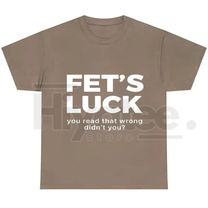 FET'S LUCK Optical Trick Shirt – Trending Humor Graphic Tee (Unisex)