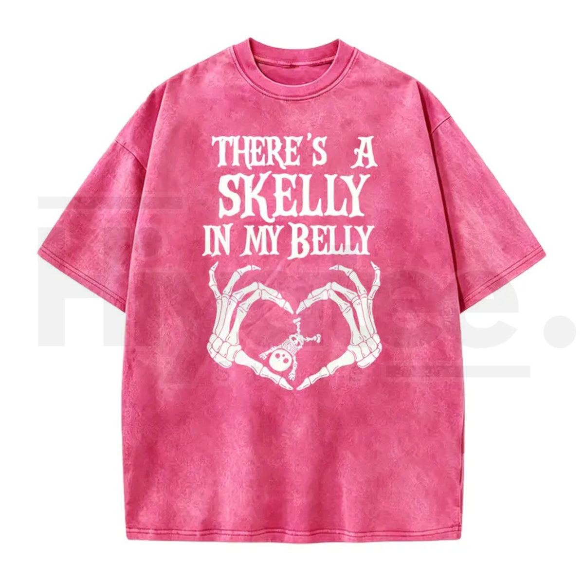 Spooky Mama Pumpkin Baby Reveal Washed Tee