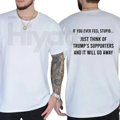 "Think Of Trump's Supporters" – Funny Sarcastic Liberal Graphic Top