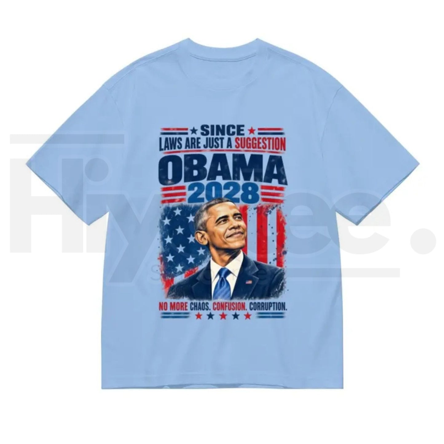 Obama 2028 Typography T-Shirt