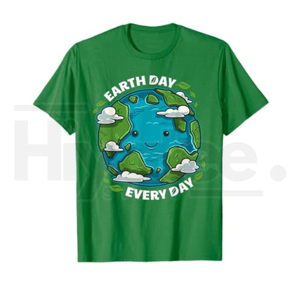 "Earth Day Every Day" – Cute Environmental Eco-Friendly Graphic Top