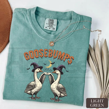 Goose Bumps Halloween Silly Goose Comfort Colors T-Shirt