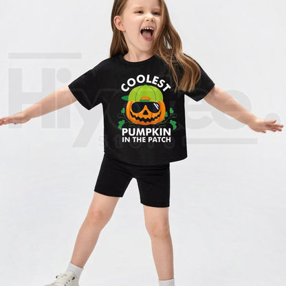 Coolest Pumpkin in the Patch T-Shirt | Funny Kids Halloween Graphic Tee