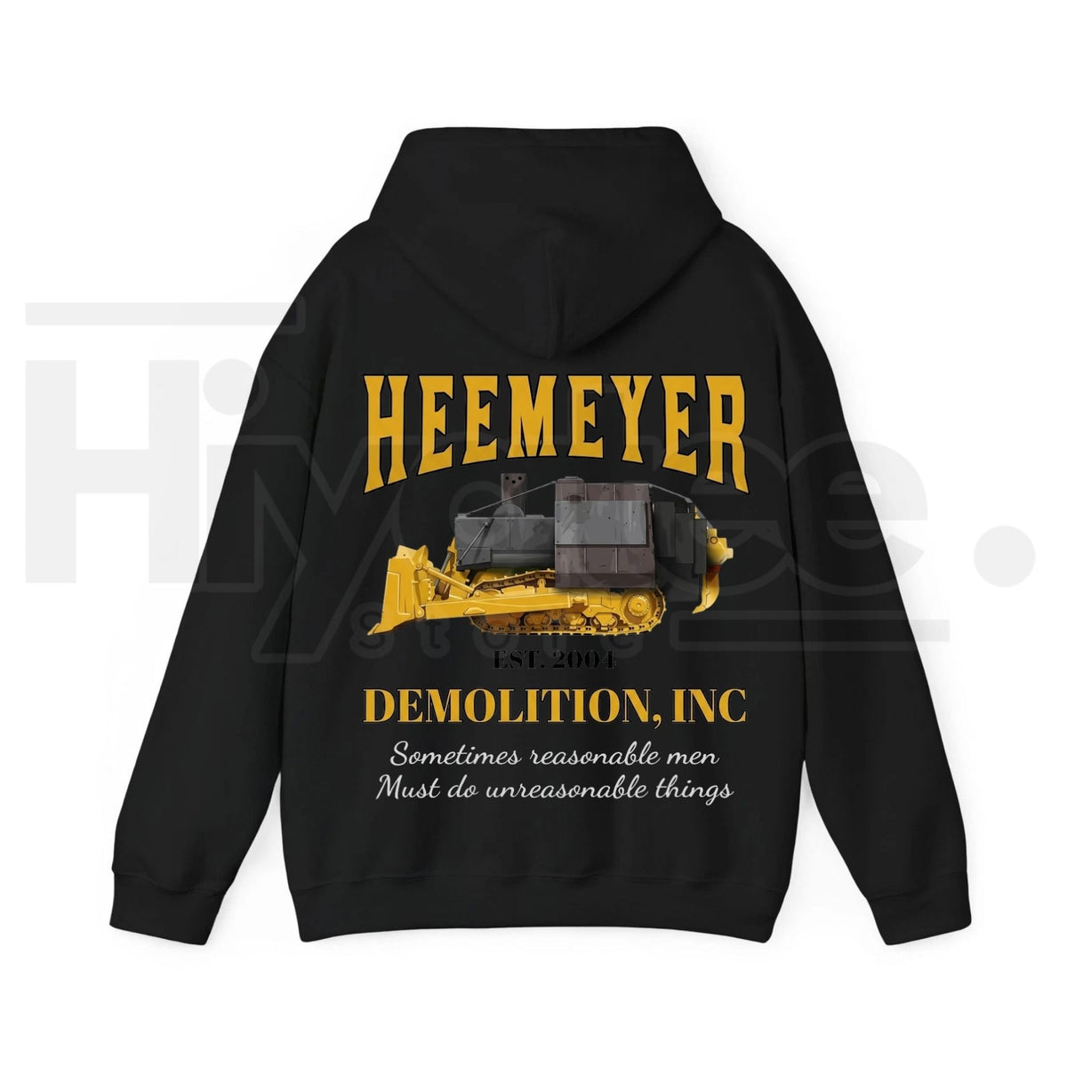 HEEMEYER DEMOLITION INC Hoodie – Komatsu D355A Dozer Unisex Cotton Pullover
