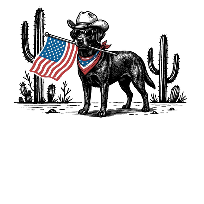 Comfort Colors® Patriotic Western Cowboy Dog Shirt – 4th of July USA Flag Dog Lover Tee