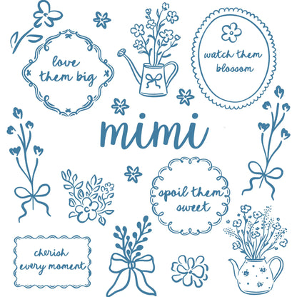 Comfort Colors® Custom Floral Grandma Shirt – Personalized Mama & Nana Flower Tee