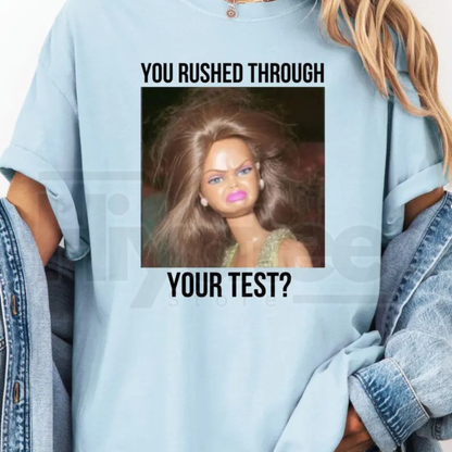 Comfort Colors® Retro Doll Test Day Teacher Shirt – Funny Final Exam Week Team Tee