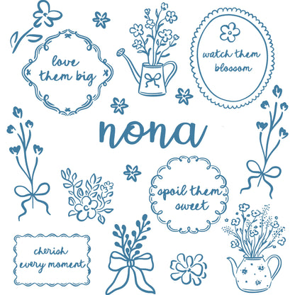 Comfort Colors® Custom Floral Grandma Shirt – Personalized Mama & Nana Flower Tee