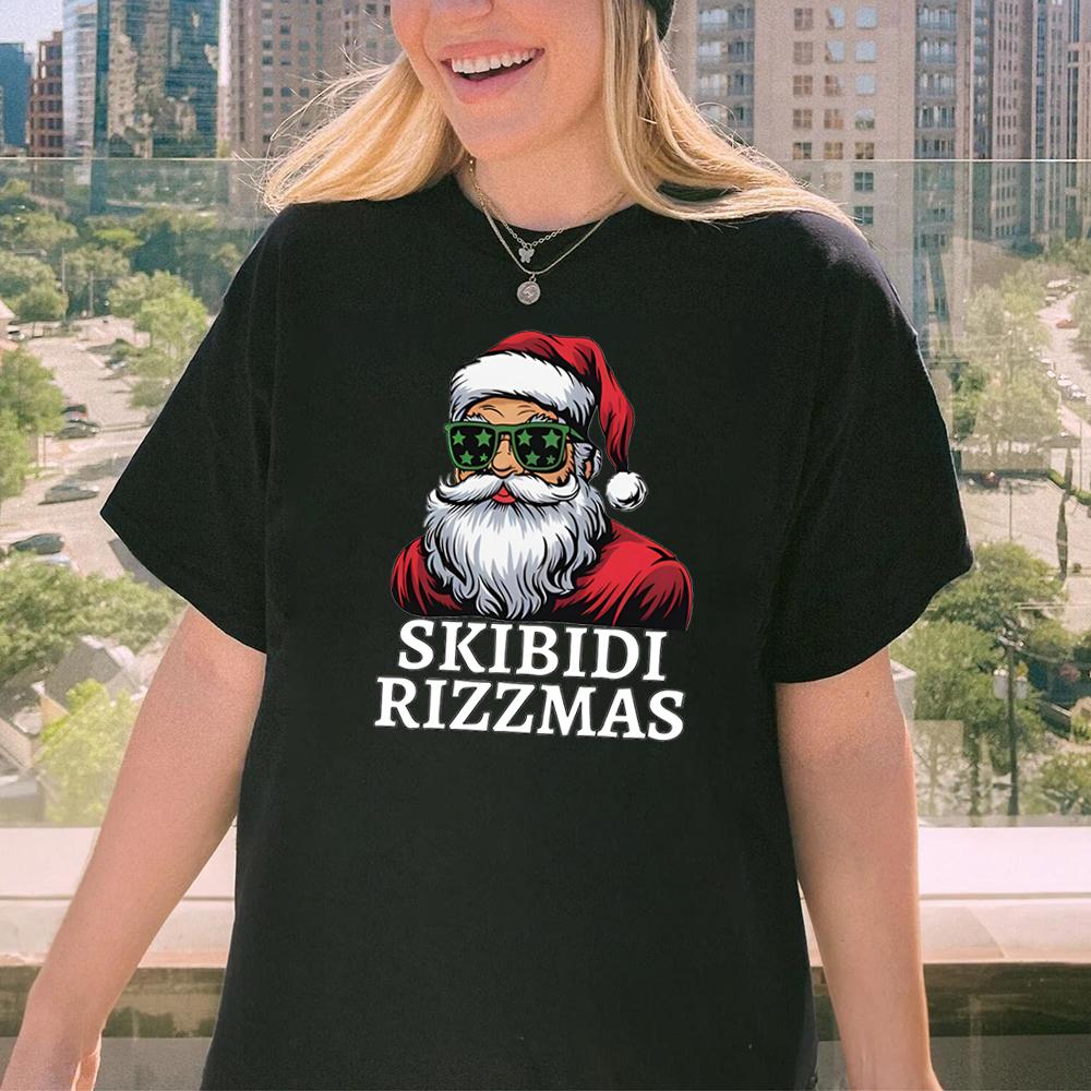 Skibidi Rizzmas Christmas Rizz Santa Claus Charisma Kid Cool Unisex Softstyle T-Shirt