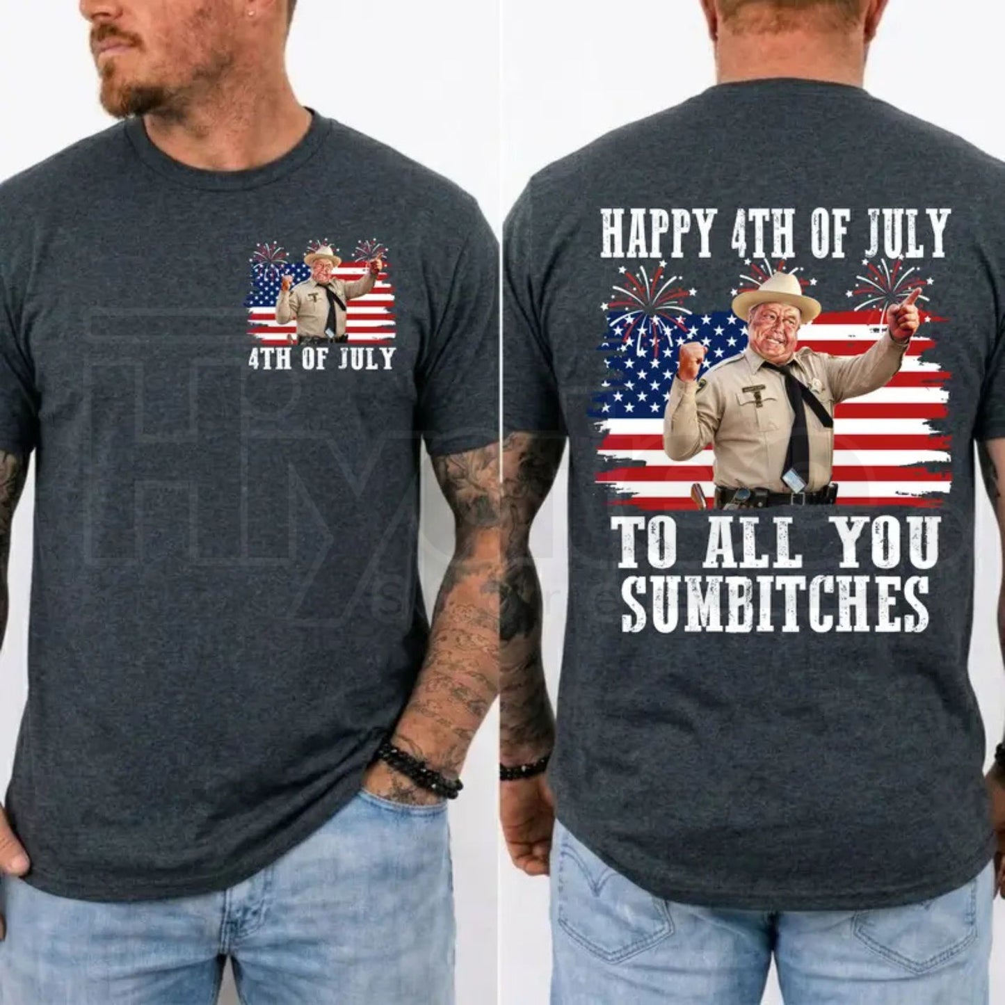 Smokey and the Bandit 4th of July T-Shirt – Funny Sumbitches Independence Day Tee