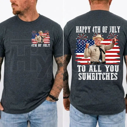Smokey and the Bandit 4th of July T-Shirt – Funny Sumbitches Independence Day Tee