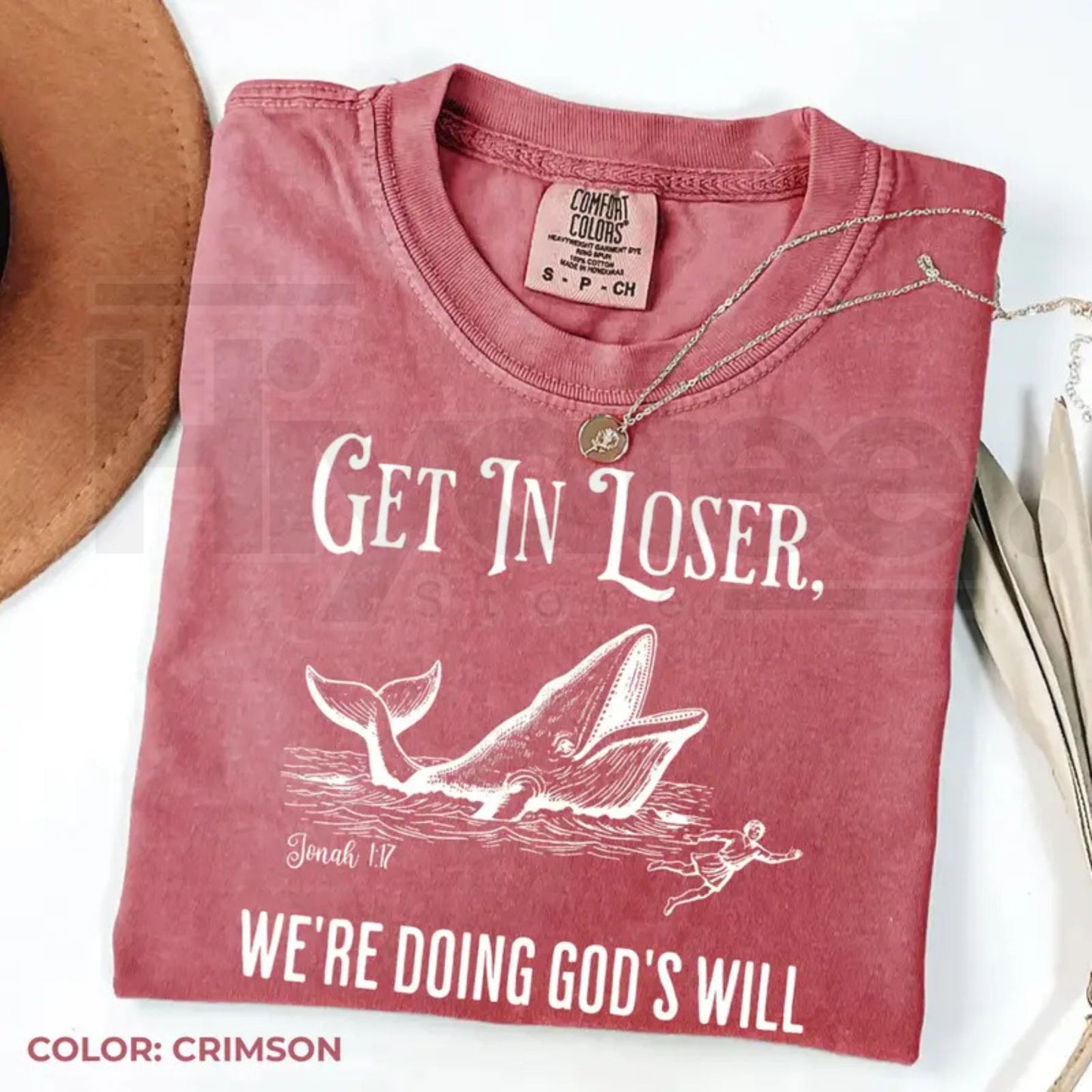 "Get In Loser We're Doing God's Will" – Funny Christian Bible Graphic Top