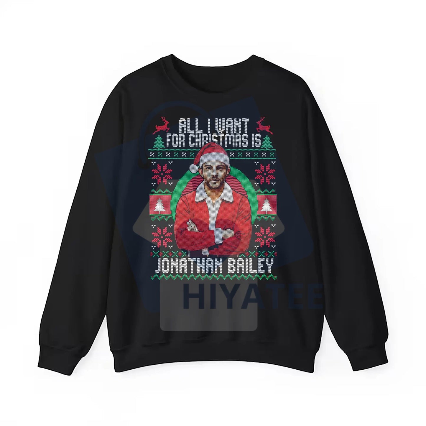 Fiyero All I Want For Christmas Is Jonathan Bailey Shirt: Ugly Xmas Sweatshirt, Wicked Musical Fan Gift, Bridgerton Star Holiday Graphic Tee