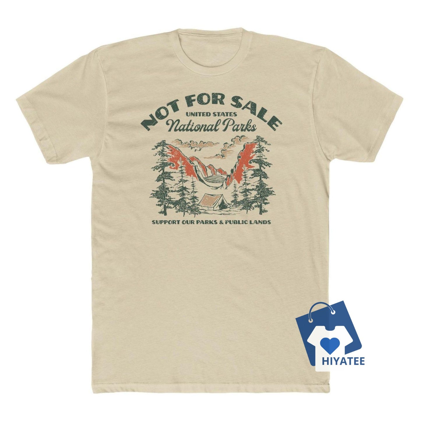 National Parks "NOT FOR SALE" Retro Graphic Tee – Protect Our Public Lands