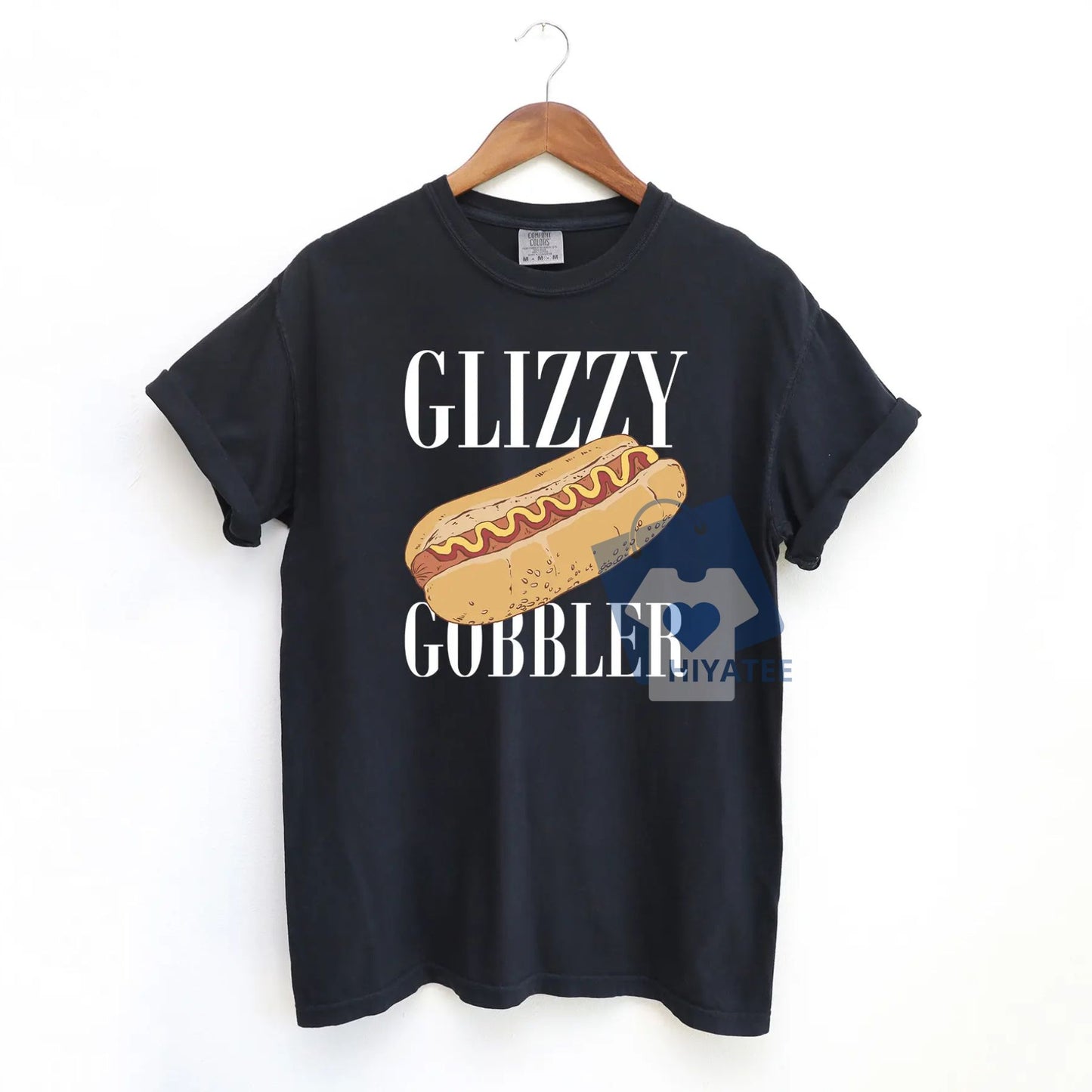 Glizzy Gobbler T-Shirt – Funny Hot Dog Meme Tee on Comfort Colors