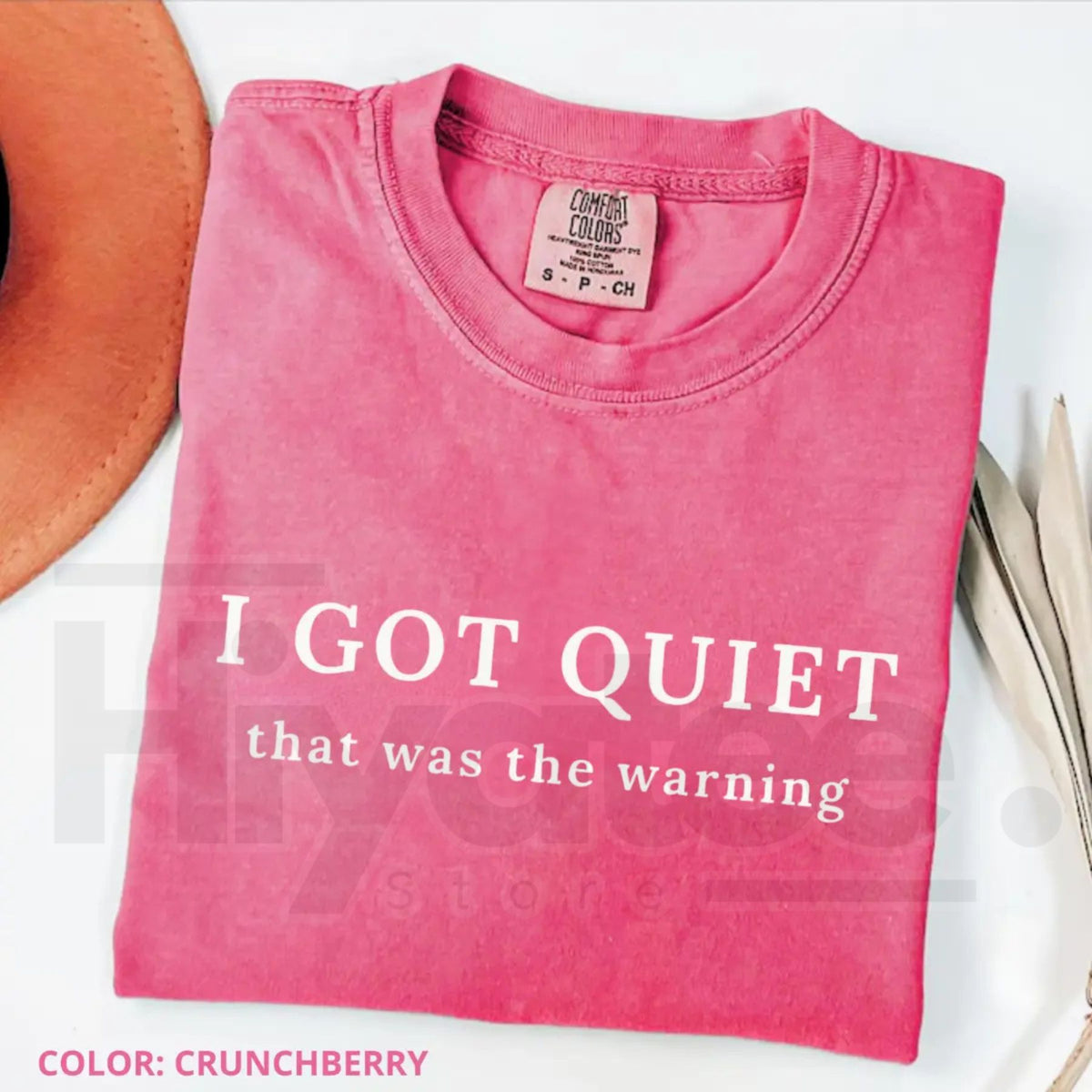 Comfort Colors I Got Quiet That Was the Warning Funny Tee