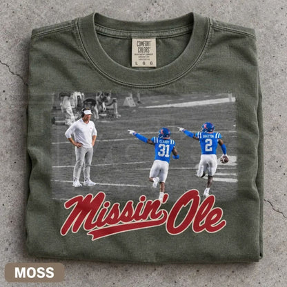 Comfort Colors Mississippi Iconic Moment Old Coach Game Day Tee