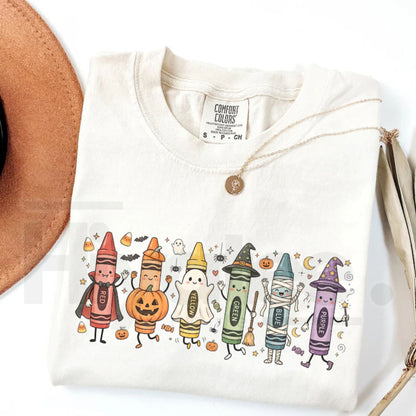 Comfort Colors® Funny Teacher Life T-Shirt – Happy Doodle Back To School Preschool Tee