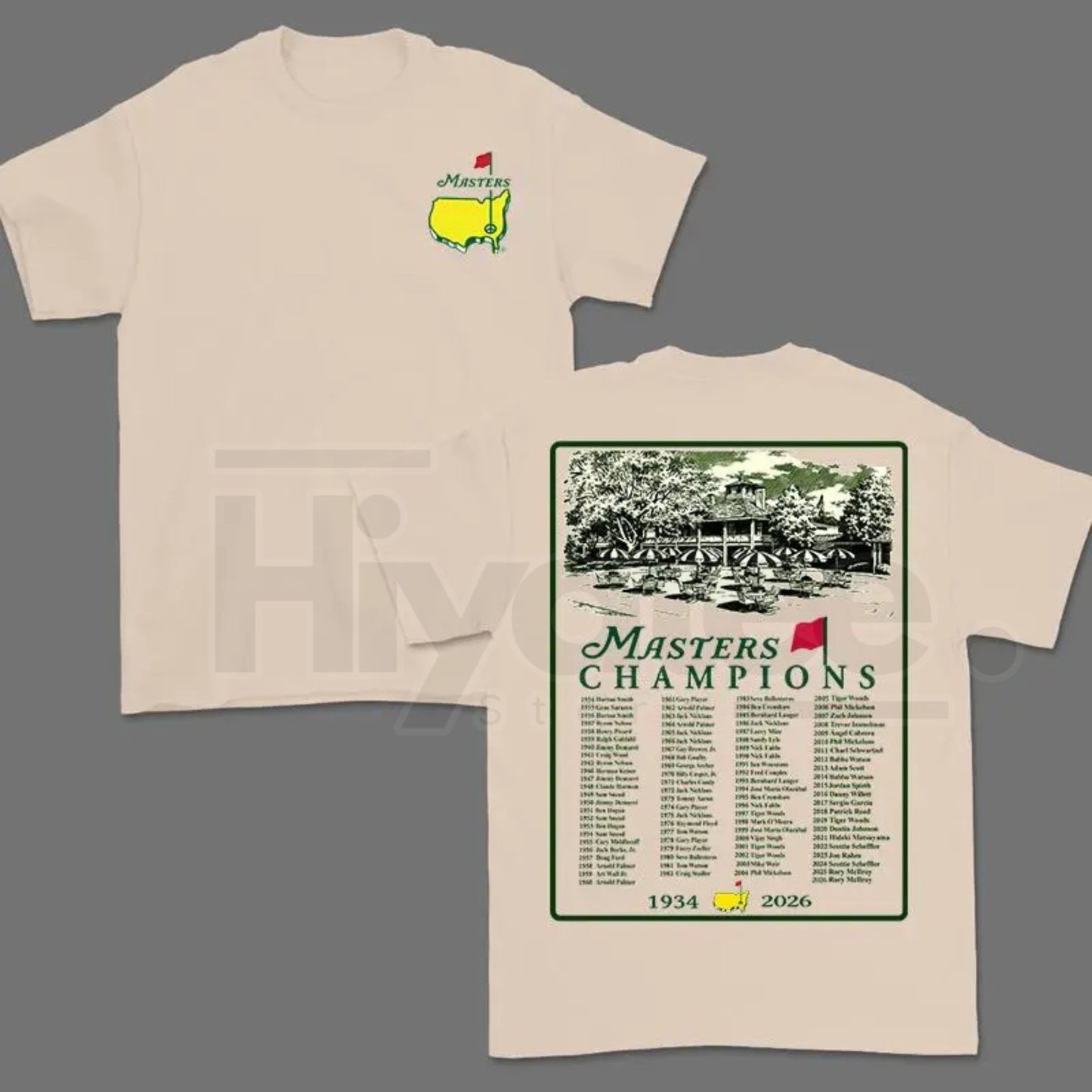 "2026 Masters Tournament" – 90th Augusta Champions Retro Golf Top