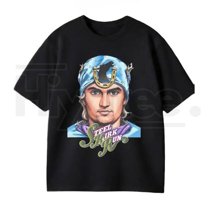 "Steel Kirk Run" Kirky Joestar – Anime Crossover Parody Graphic Top