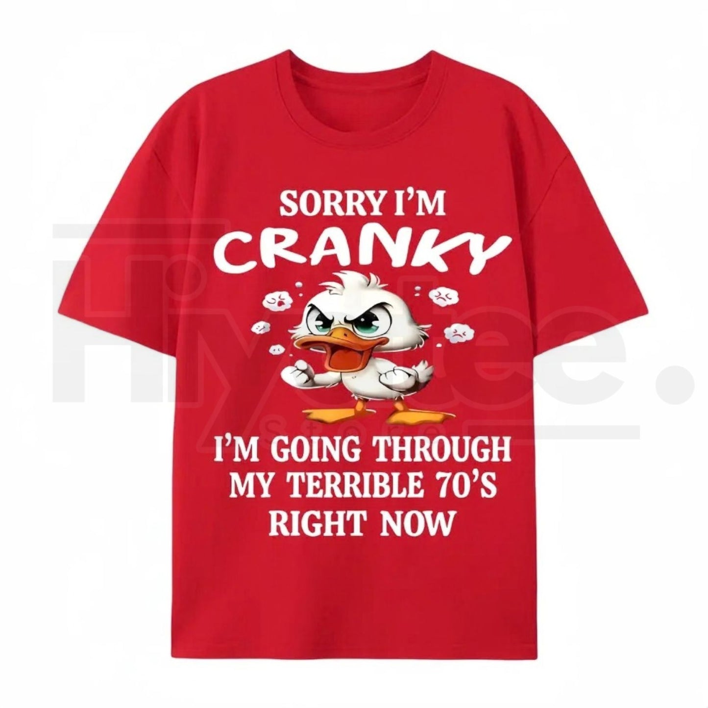 Funny 70s Duck Graphic Tee – Cute Retro Aesthetic 100% Cotton Unisex Shirt