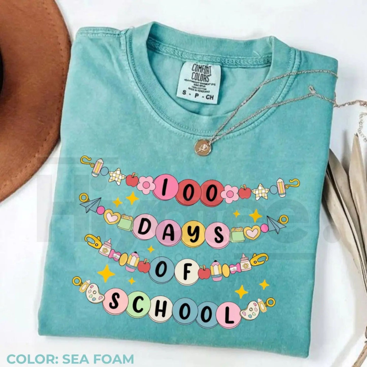 Comfort Colors® 100 Days of School Bracelet Shirt