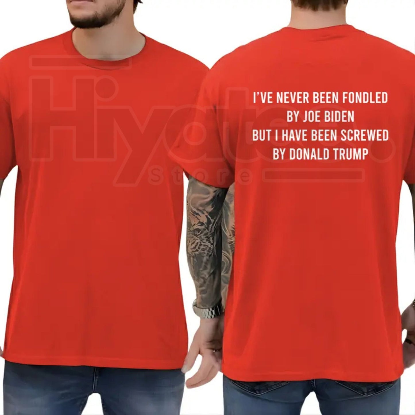 Screwed By Donald Trump T-Shirt – Funny Sarcastic Political Humor Tee, Liberal & Democrat Anti-Trump Shirt