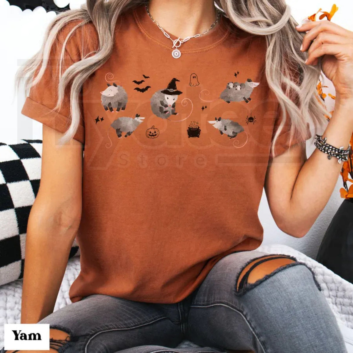 Comfort Colors Possum Shirt Halloween Opossum Cute Spooky Animal Graphic Tee