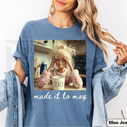 Comfort Colors® Last Day of School Teacher Doll Face Meme Shirt – Funny Summer Break Tee