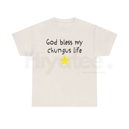 "God Bless My Chungus Life" Funny Meme T-Shirt – 100% Cotton Graphic Tee