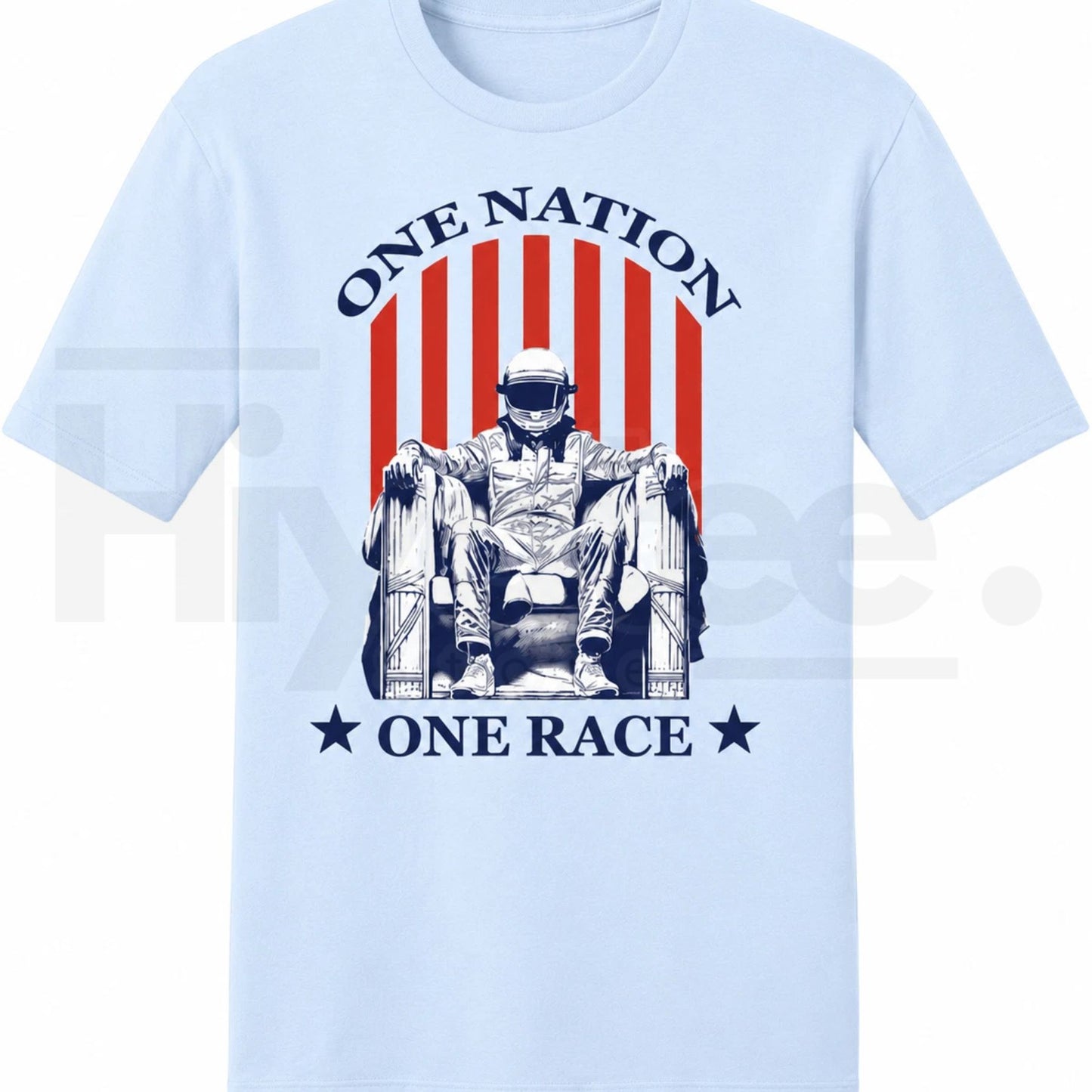 "Freedom 250 Grand Prix" – One Nation One Race Patriotic Graphic Top
