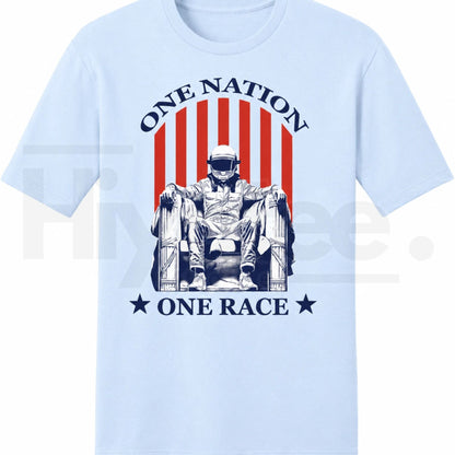 "Freedom 250 Grand Prix" – One Nation One Race Patriotic Graphic Top