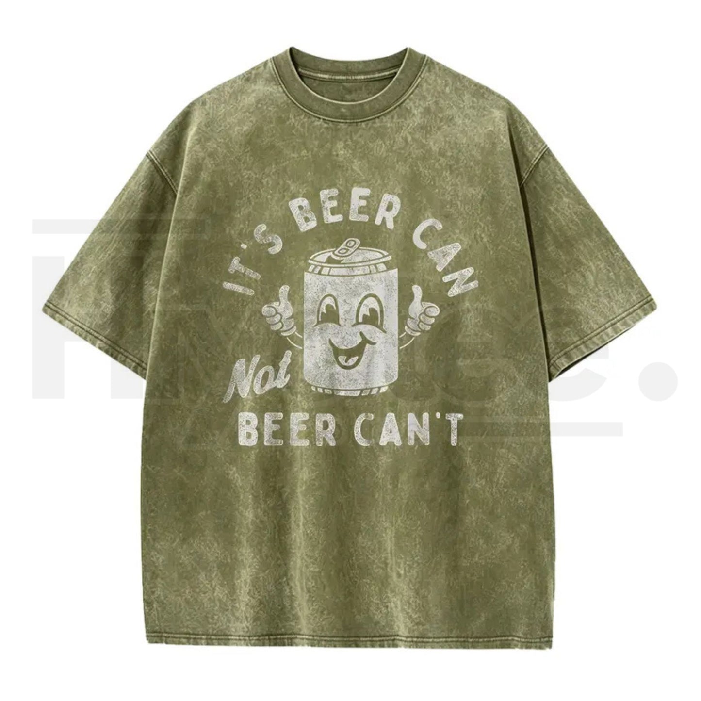 "Beer Can Not Beer Can't" Funny Pun T-Shirt – 180g Optimistic Graphic Tee