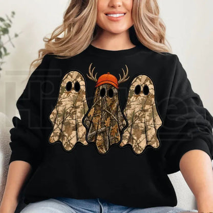 Retro Ghost Hunting Halloween Sweatshirt
