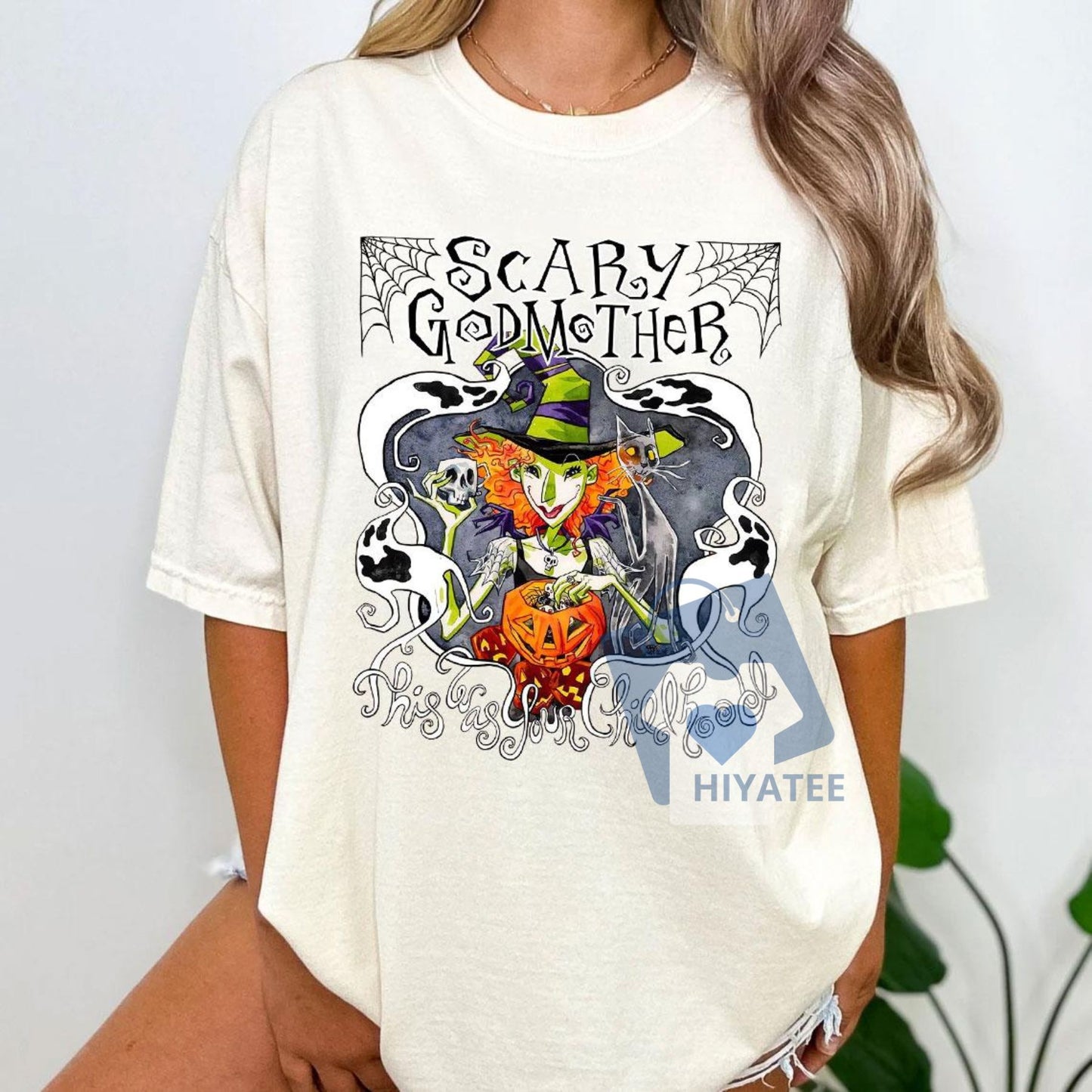 Scary Godmother Halloween Shirt – Vintage Movie-Inspired Horror Tee, Unisex Spooky Season Graphic T-Shirt