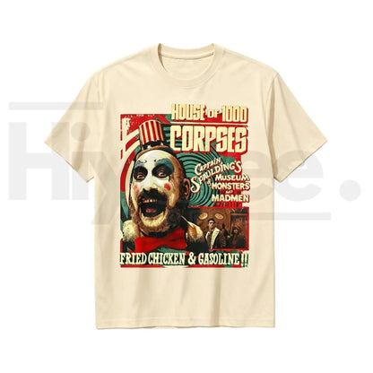 Vintage Horror Classic Movie Design Graphic T-Shirt – Retro Spooky Season Tee