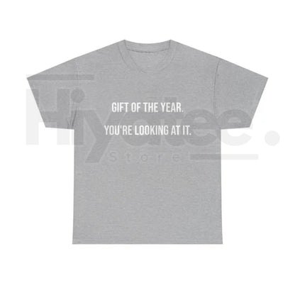 Gift Of The Year T-Shirt – Funny Father's Day Graphic Tee for Men