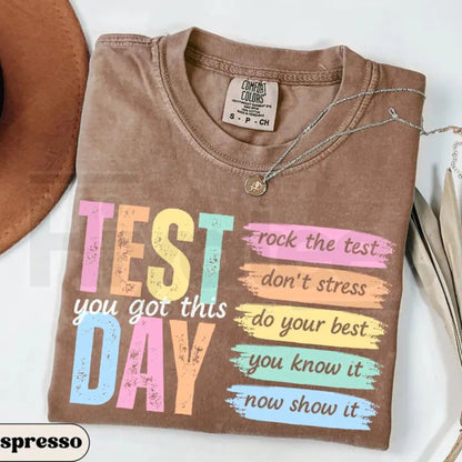 Comfort Colors® Test Day Teacher Shirt – State Testing & Test Coordinator Team T-Shirt